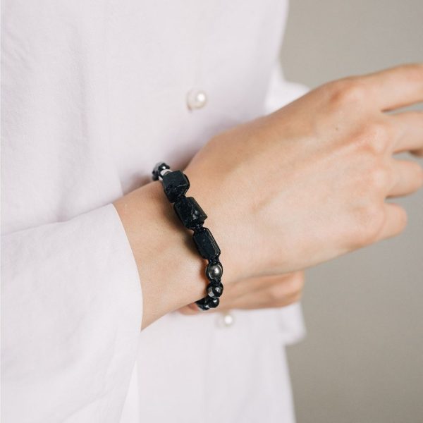 Natural Black Tourmaline Protection Bracelet Supply - Image 2