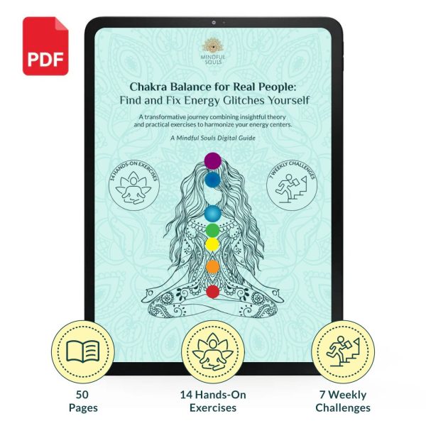 Chakra Balance for Real People: Your Printable Workbook & Guide (50 pages) Supply