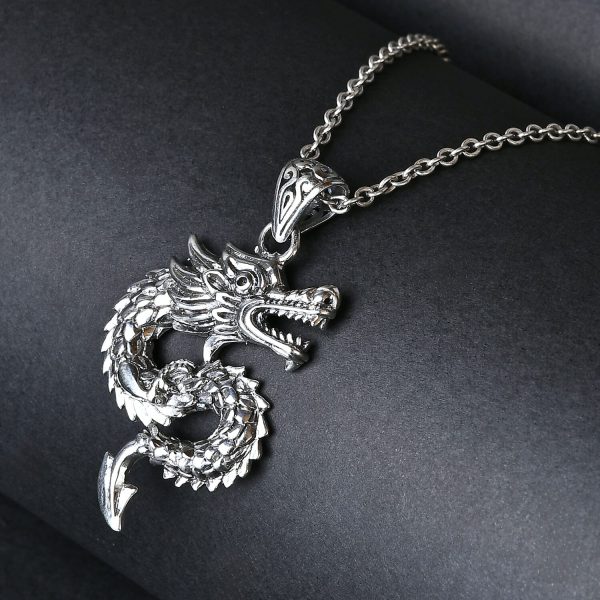 Balinese Dragon Pendant in Sterling Silver – Harness Power & Prosperity For Cheap