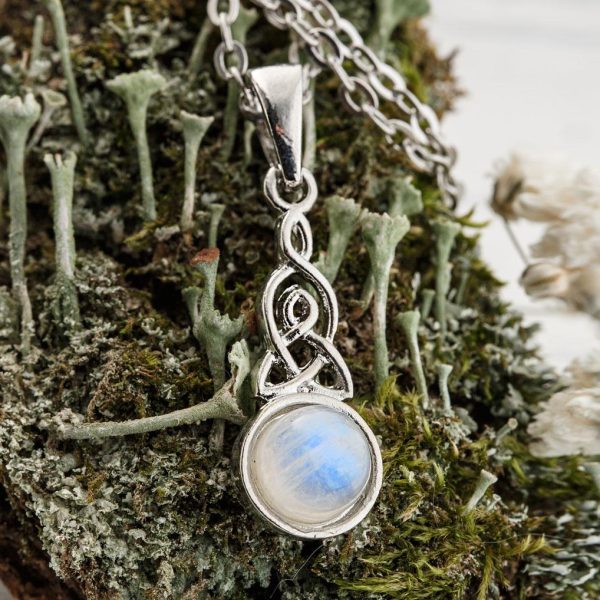Celtic Knot Moonstone Necklace Sale