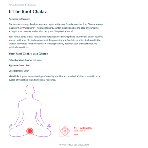 Chakra Balance for Real People: Your Printable Workbook & Guide (50 pages) Supply - Image 3