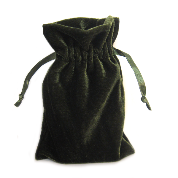 Small Velvet Bag (4x6 Inches) - Moss Green Cheap - Image 2