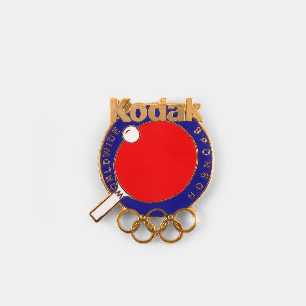 Kodak  Worldwide Sponsor  Olympic Table Tennis Vintage Enamel Pin For Discount